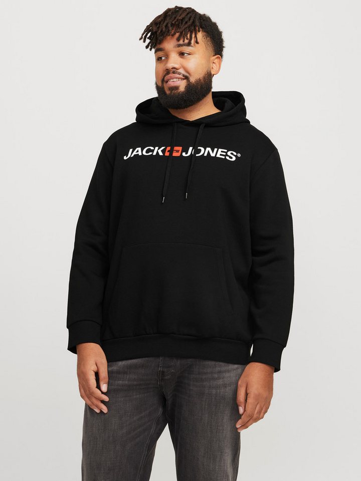 Jack & Jones PlusSize Kapuzensweatshirt JJECORP OLD LOGO SWEAT HOOD NOOS PLS mit Logo Print von Jack & Jones PlusSize