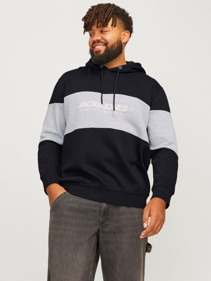 Jack & Jones PlusSize Kapuzensweatshirt JJELEGACY BLOCKING SWEAT HOOD NOOS PLS von Jack & Jones PlusSize