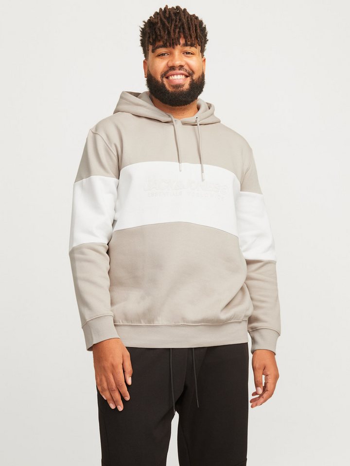 Jack & Jones PlusSize Kapuzensweatshirt JJELEGACY BLOCKING SWEAT HOOD NOOS PLS von Jack & Jones PlusSize