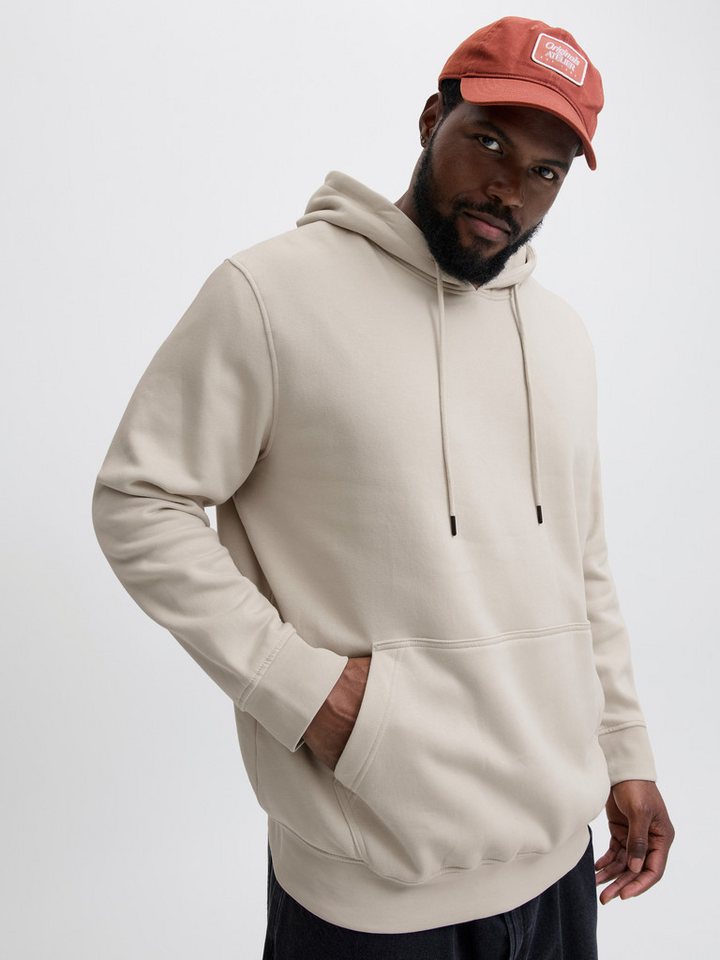 Jack & Jones PlusSize Kapuzensweatshirt JJESOHO SWEAT HOOD NOOS PLS mit Logobranding von Jack & Jones PlusSize