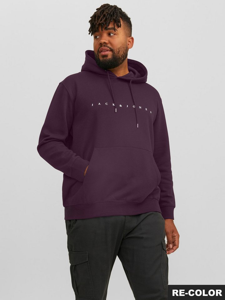 Jack & Jones PlusSize Kapuzensweatshirt JJESTAR JJ SWEAT HOOD NOOS PLS mit Kängurutasche von Jack & Jones PlusSize