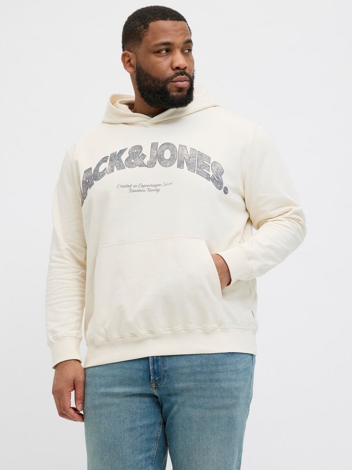Jack & Jones PlusSize Kapuzensweatshirt JORALMERIA SWEAT HOOD PLS mit Logo Print von Jack & Jones PlusSize