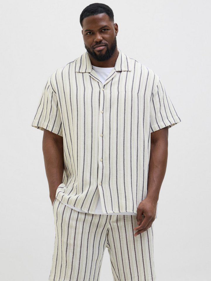 Jack & Jones PlusSize Kurzarmhemd JORCOBA STRIPE RESORT SHIRT SS SN PLS von Jack & Jones PlusSize