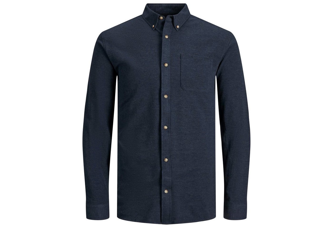 Jack & Jones PlusSize Langarmhemd Große Größen Langarmhemd Piqué navy melange Jack & Jones von Jack & Jones PlusSize