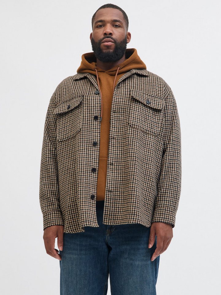 Jack & Jones PlusSize Langarmhemd JJEBRADLEY OLLIE OVERSHIRT LS NOOS PLS von Jack & Jones PlusSize