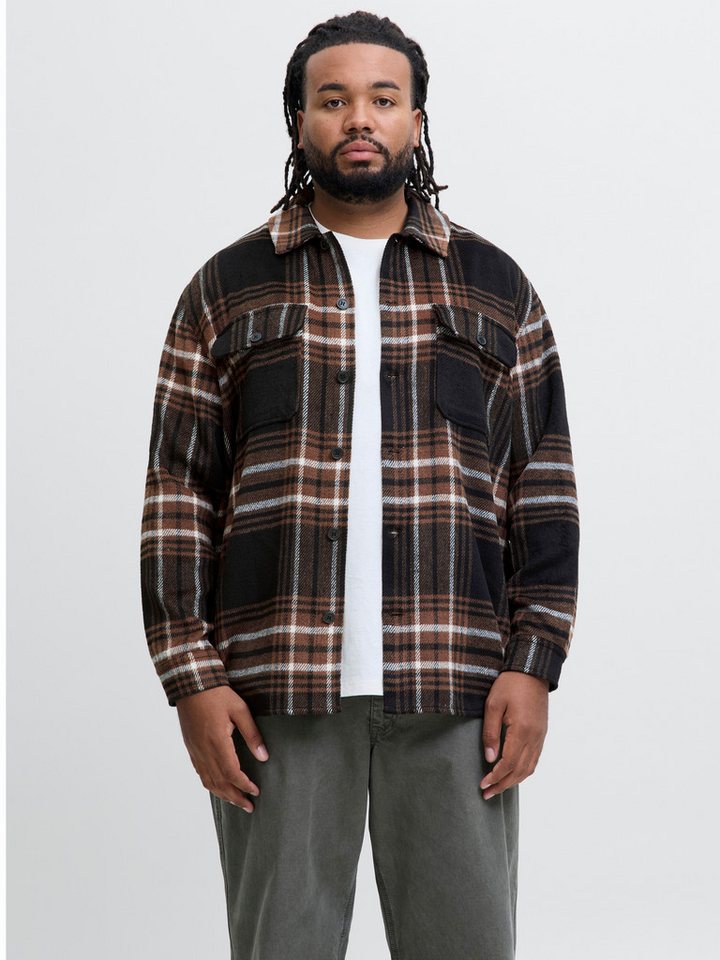 Jack & Jones PlusSize Langarmhemd JJEBRADLEY OLLIE OVERSHIRT LS NOOS PLS von Jack & Jones PlusSize
