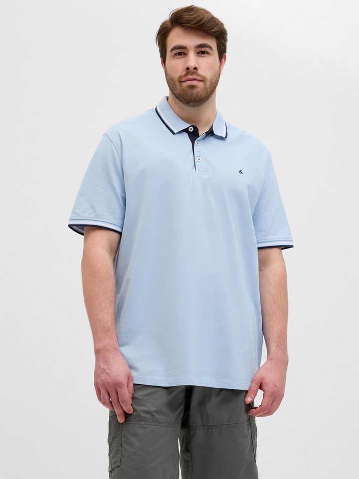 Jack & Jones PlusSize Poloshirt JJEPAULOS POLO SS NOOS PLS mit Logo Stickerei von Jack & Jones PlusSize