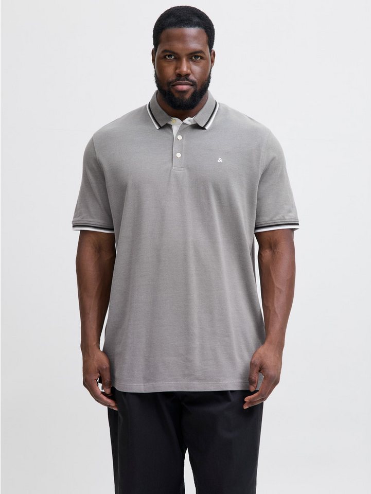 Jack & Jones PlusSize Poloshirt JJEPAULOS POLO SS NOOS PLS mit Logo Stickerei von Jack & Jones PlusSize