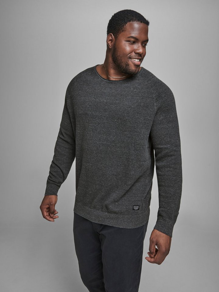 Jack & Jones PlusSize Rundhalspullover JJEHILL KNIT CREW NECK NOOS PLS mit Rundhalsausschnitt von Jack & Jones PlusSize