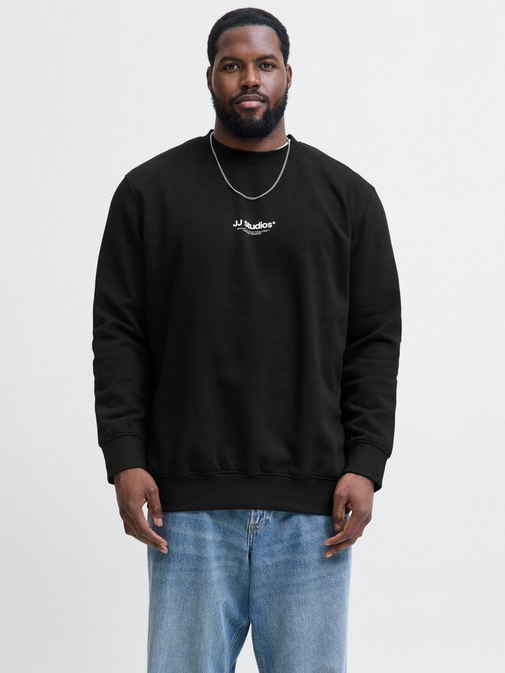 Jack & Jones PlusSize Sweatshirt JJESOHO SWEAT CREW NECK NOOS PLS mit Logobranding von Jack & Jones PlusSize