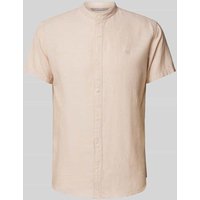 Jack & Jones Premium Freizeithemd mit Maokragen Modell 'MAZE' in Beige, Größe L von Jack & Jones Premium