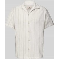 Jack & Jones Premium Regular Fit Freizeithemd aus Baumwoll-Leinen-Mix Modell 'BLUWILLIAM' in Weiss, Größe L von Jack & Jones Premium