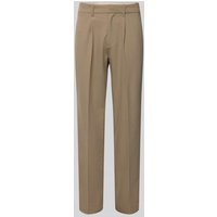 Jack & Jones Premium Loose Fit Stoffhose mit Bundfalten Modell 'KARL' in Beige, Größe 31/32 von Jack & Jones Premium
