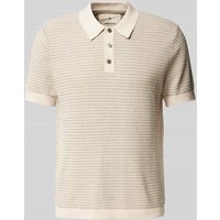 Jack & Jones Premium Regular Fit Poloshirt mit Label-Detail Modell 'SANDER' in Offwhite, Größe XXL von Jack & Jones Premium