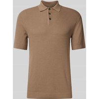 Jack & Jones Premium Regular Fit Poloshirt mit Strukturmuster Modell 'COOPER' in Taupe, Größe M von Jack & Jones Premium