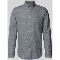 Jack & Jones Premium Slim Fit Freizeithemd Button-Down-Kragen Modell 'BLUNORRIS' in Marine, Größe XL von Jack & Jones Premium