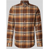 Jack & Jones Premium Slim Fit Freizeithemd Button-Down-Kragen Modell 'BLUNORRIS' in Taupe, Größe XL von Jack & Jones Premium