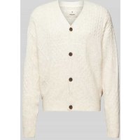 Jack & Jones Premium Strickjacke mit Zopfmuster Modell 'MARKUS' in Offwhite, Größe M von Jack & Jones Premium