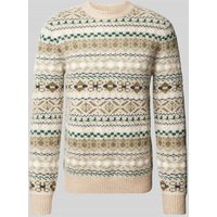 Jack & Jones Premium Strickpullover mit Rundhalsausschnitt Modell 'BLUDAVE' in Offwhite, Größe L von Jack & Jones Premium