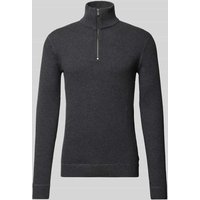 Jack & Jones Premium Strickpullover mit Stehkragen Modell 'BLUCHRISTER' in Anthrazit, Größe XL von Jack & Jones Premium