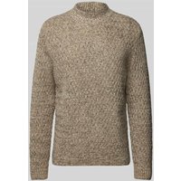 Jack & Jones Premium Strickpullover mit Strukturmuster in Beige, Größe XXL von Jack & Jones Premium
