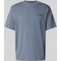 Jack & Jones Premium T-Shirt mit Label-Print Modell 'LACHAD' in Rauchblau, Größe XXL von Jack & Jones Premium