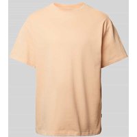 Jack & Jones Premium T-Shirt mit geripptem Rundhalsausschnitt Modell 'HARVEY' in Apricot, Größe L von Jack & Jones Premium