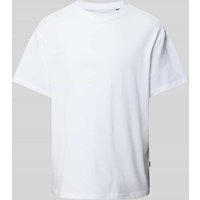 Jack & Jones Premium T-Shirt mit geripptem Rundhalsausschnitt Modell 'HARVEY' in Weiss, Größe XXL von Jack & Jones Premium