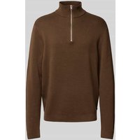 Jack & Jones Premium Troyer mit Label-Detail MOdell 'BLAMILANO' in Anthrazit, Größe XXL von Jack & Jones Premium