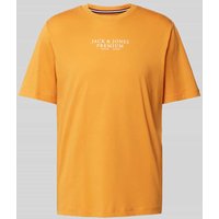 Jack & Jones Premium T-Shirt mit Label-Print in Orange, Größe S von Jack & Jones Premium