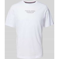 Jack & Jones Premium T-Shirt mit Label-Print in Weiss, Größe XL von Jack & Jones Premium