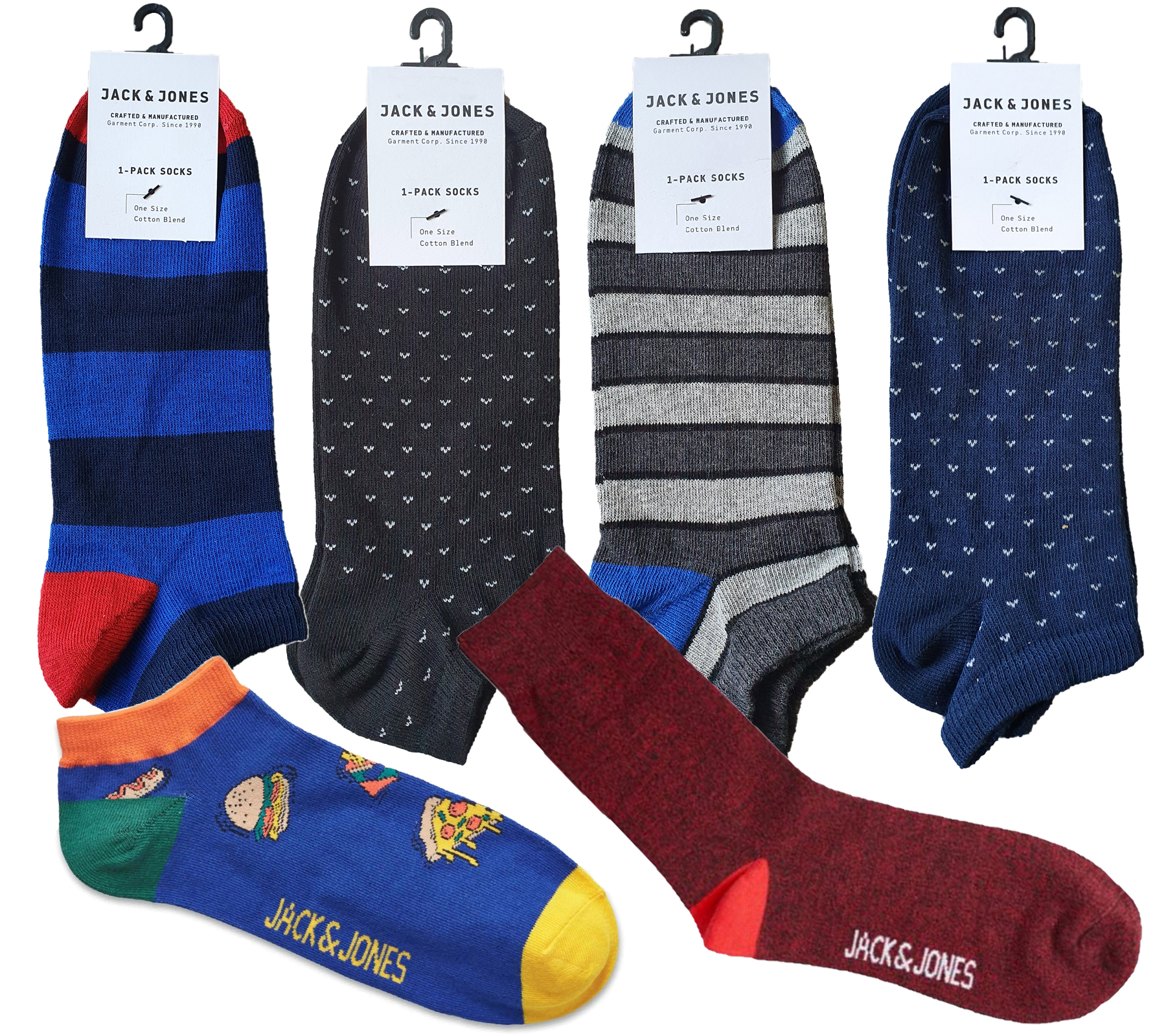 JACK & JONES Unisex Freizeit-Socken oder Sneaker-Socken Onesize von Jack & Jones