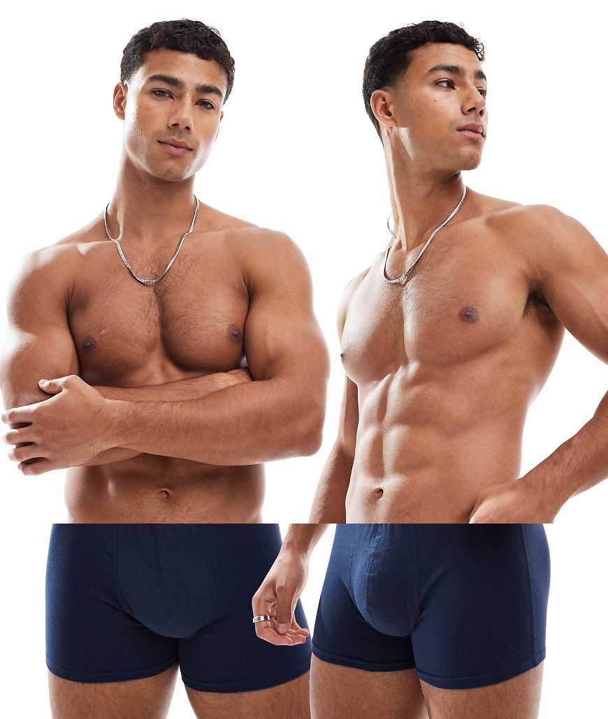 Jack & Jones - 2er-Pack Unterhosen in Marineblau von Jack & Jones