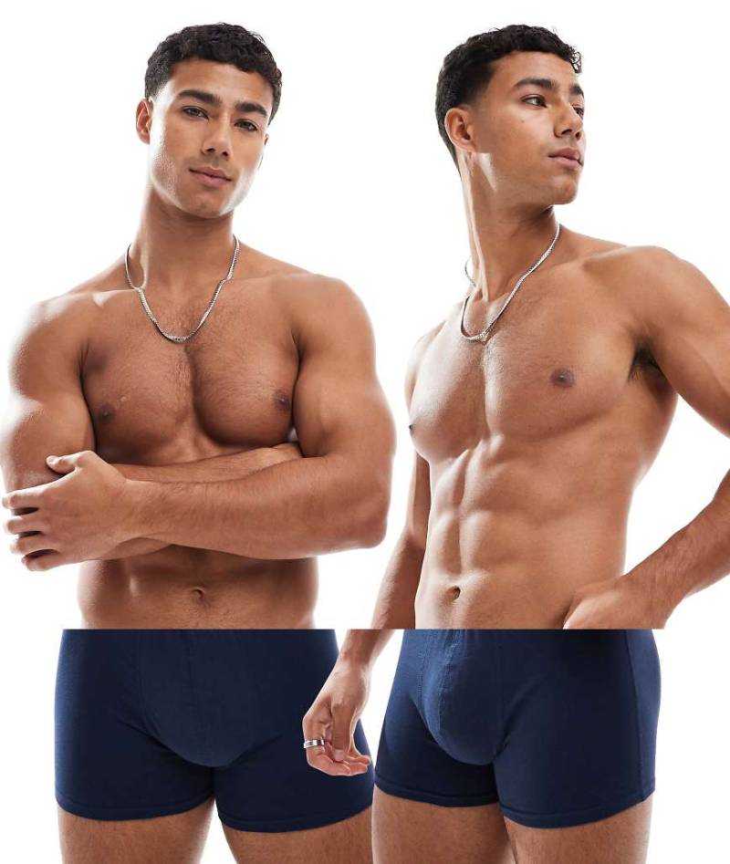 Jack & Jones - 2er-Pack Unterhosen in Marineblau von Jack & Jones