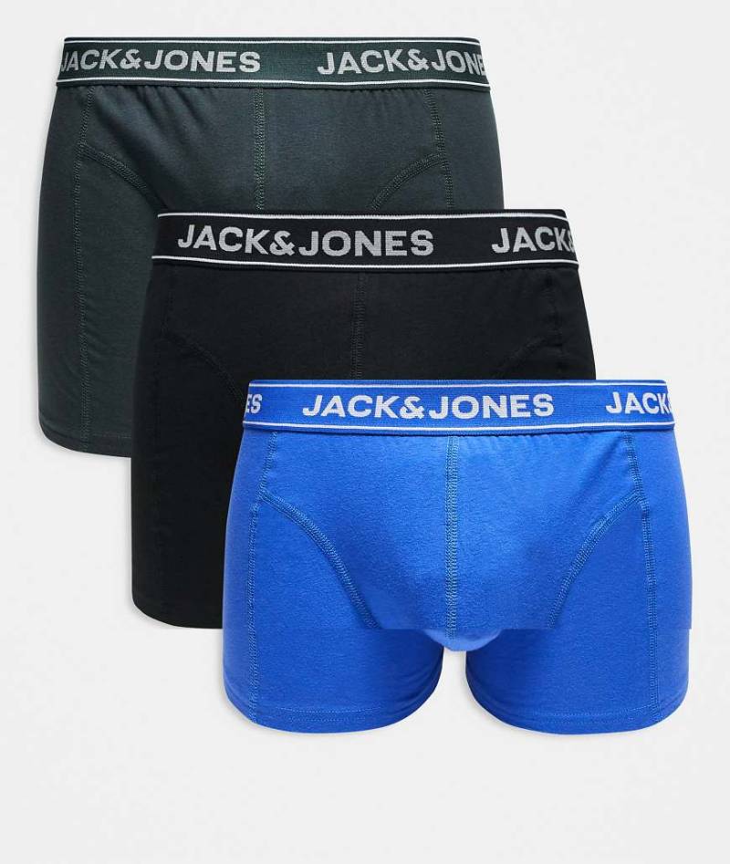 Jack & Jones - 3er-Pack Unterhosen in Schwarz gemischt von Jack & Jones