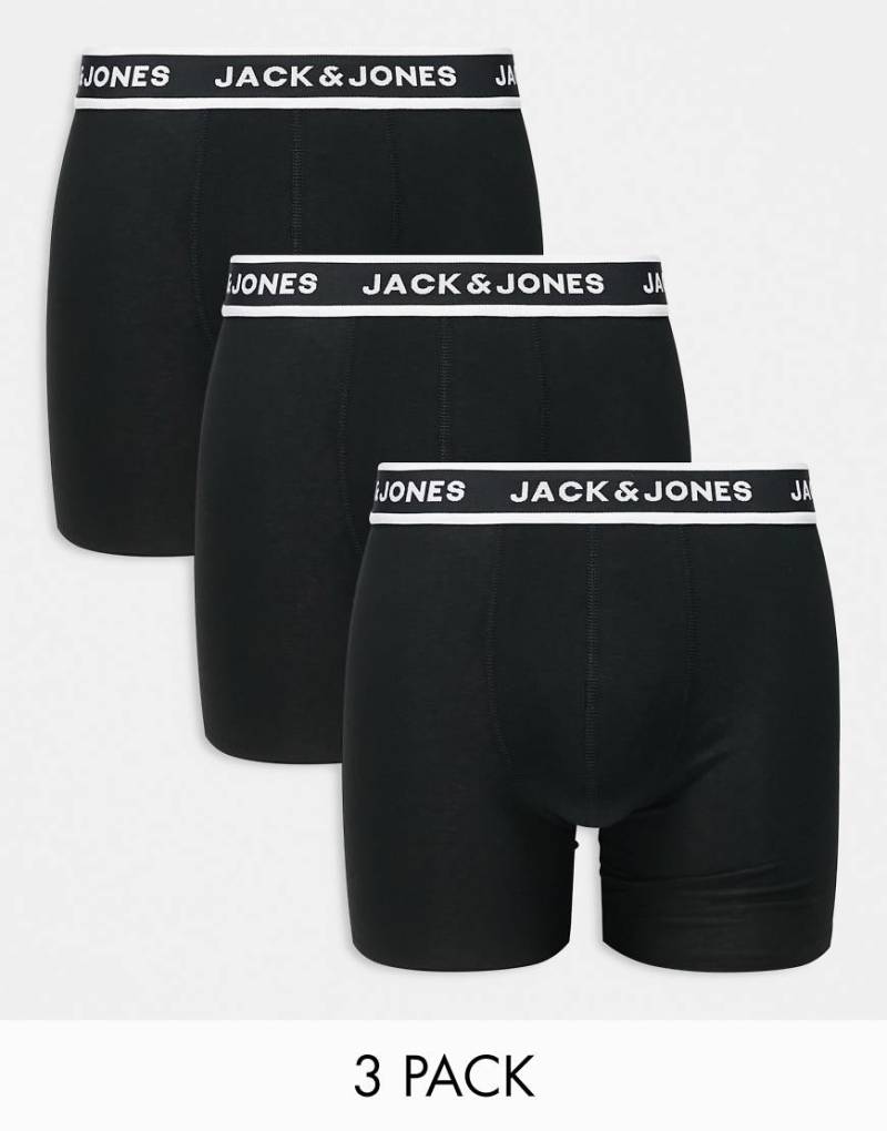 Jack & Jones - 3er-Pack Unterhosen in Schwarz mit Logo von Jack & Jones