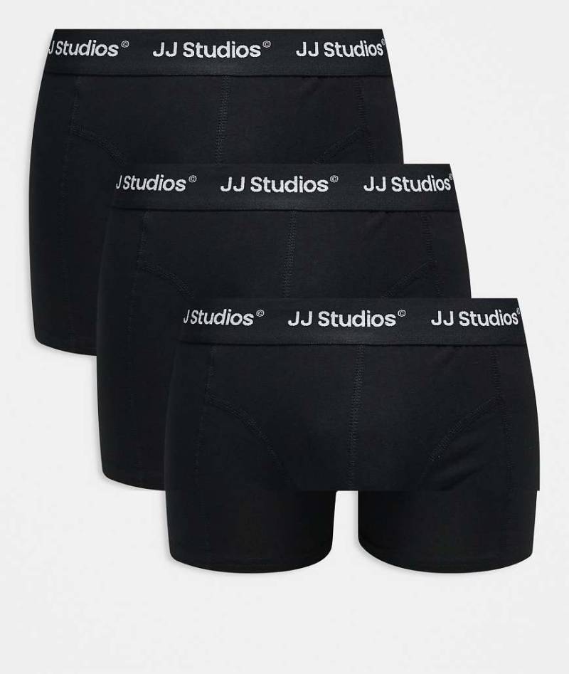 Jack & Jones - 3er-Pack Unterhosen in Triple-Schwarz mit Logobund von Jack & Jones