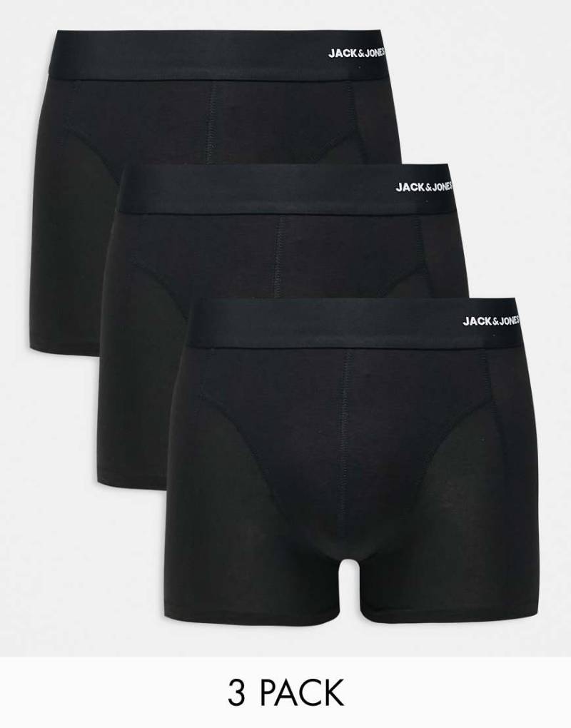 Jack & Jones - 3er-Pack Unterhosen mit Bambusfasern in Schwarz von Jack & Jones