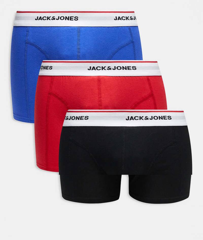 Jack & Jones - 3er Packung Unterhosen in verschiedenen Farben-Schwarz von Jack & Jones
