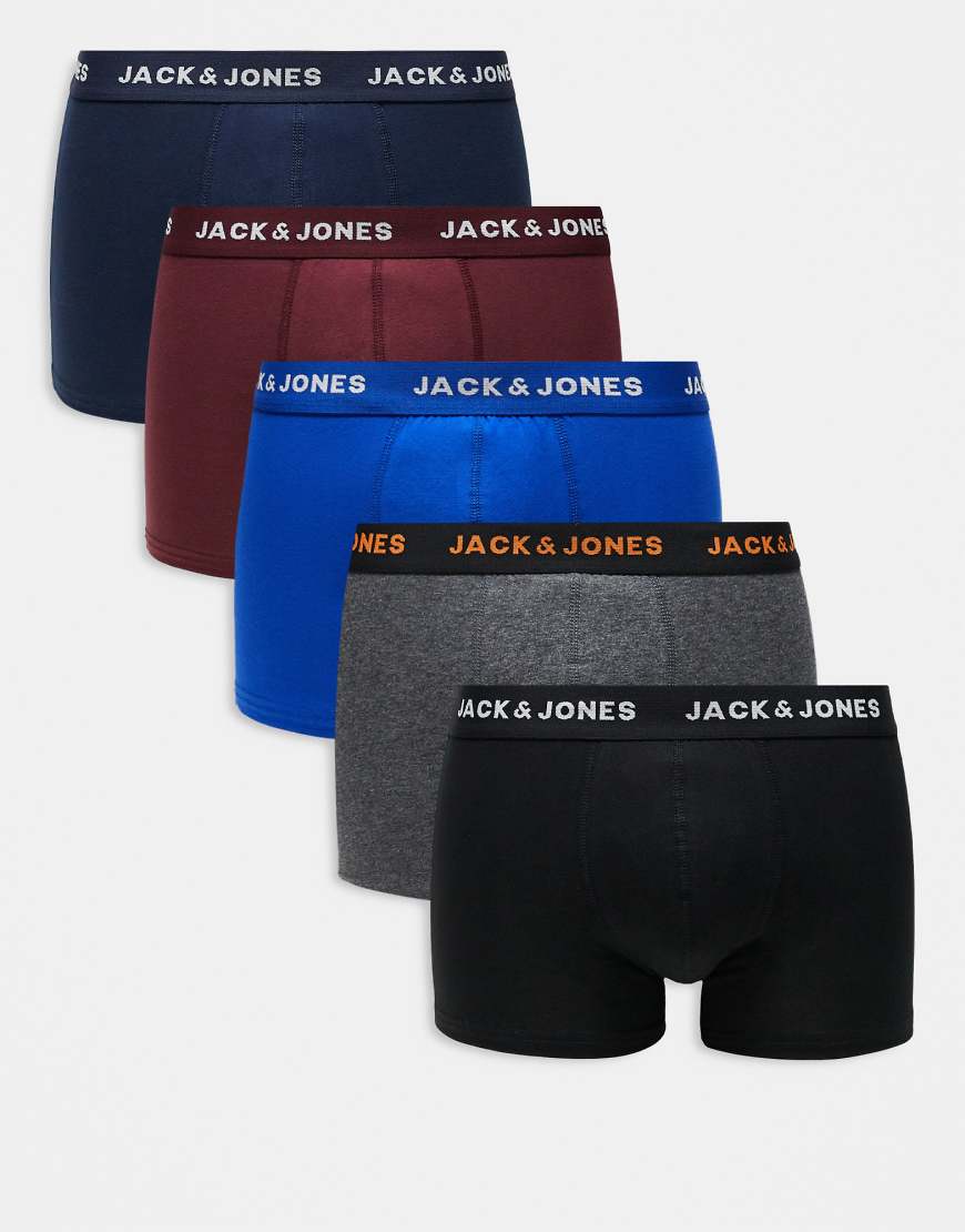 Jack & Jones - 5er-Pack Unterhosen in Marineblau gemischt von Jack & Jones