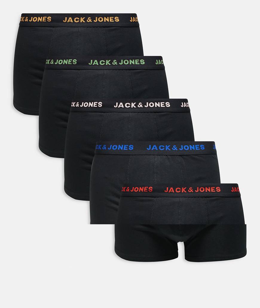 Jack & Jones - 5er Packung schwarze Unterhosen von Jack & Jones