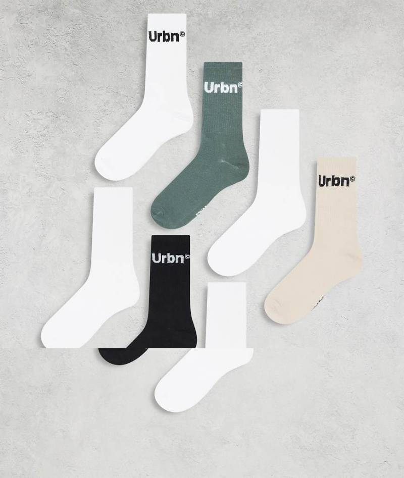 Jack & Jones - 7er-Pack Sportsocken in verschiedenen Farben-Bunt von Jack & Jones