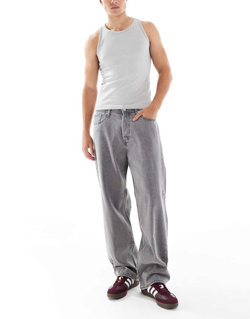 Jack & Jones - Alex - Baggy Jeans in Hellgrau von Jack & Jones