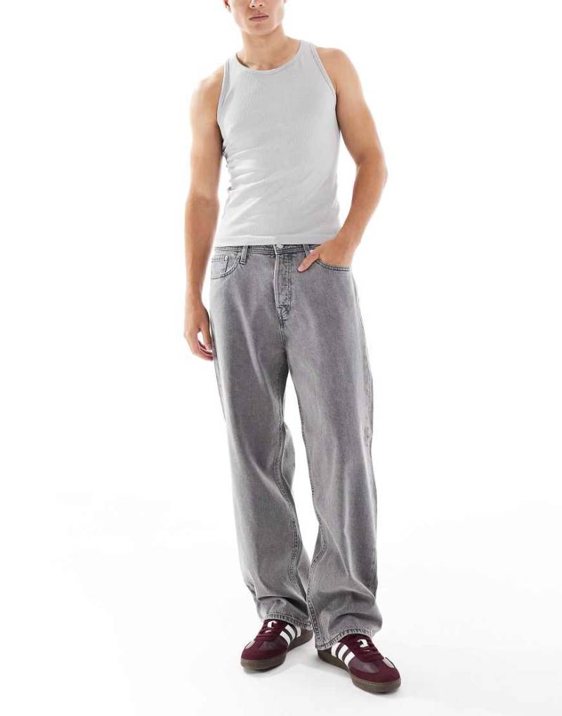 Jack & Jones - Alex - Baggy Jeans in Hellgrau von Jack & Jones