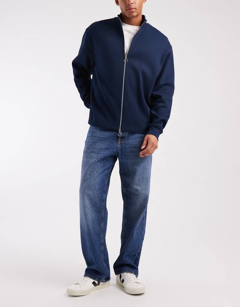 Jack & Jones - Alex - Baggy-Jeans in Mittelblau von Jack & Jones