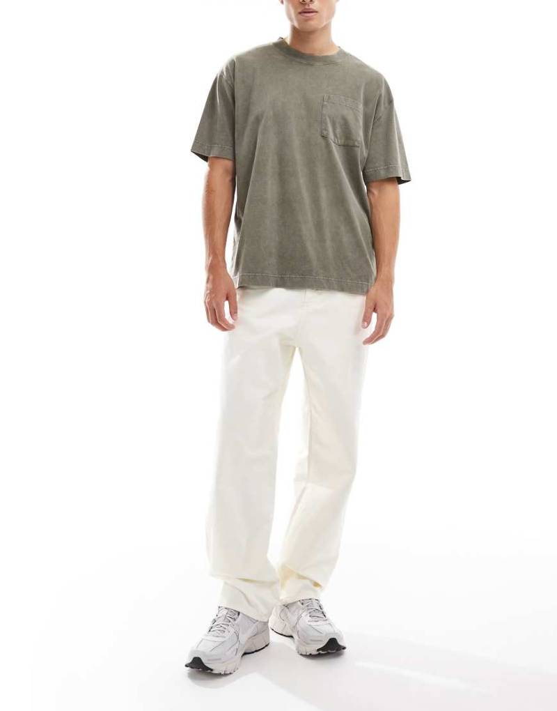 Jack & Jones - Alex - Baggy Jeans in Weiß von Jack & Jones