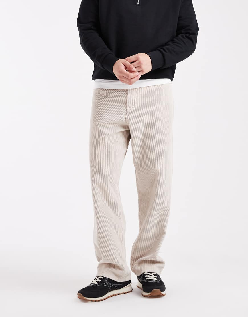 Jack & Jones - Alex - Weite Cordhose in Cremeweiß von Jack & Jones