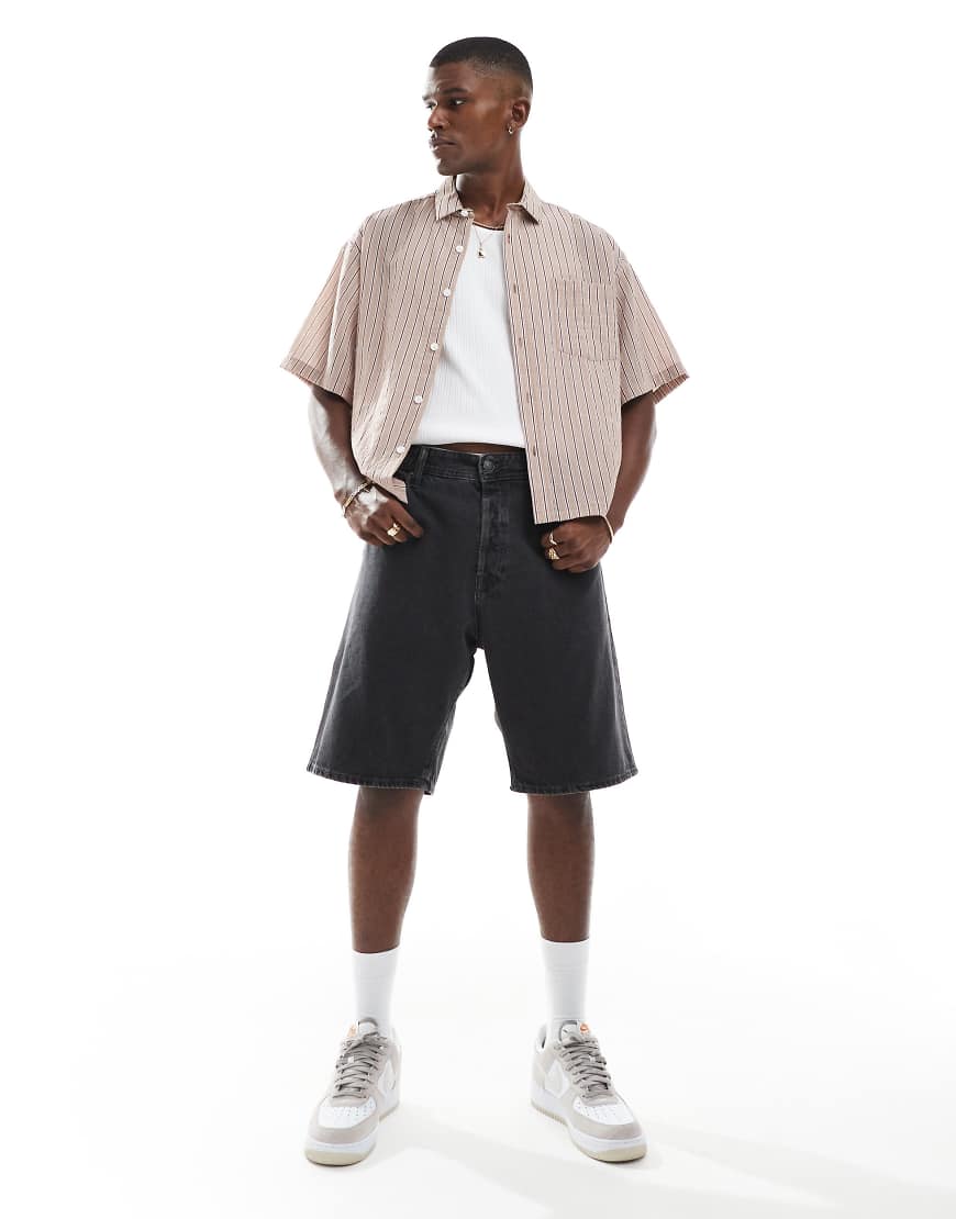 Jack & Jones - Alex - Weite Jeans-Shorts in Schwarz Jack & Jones - Alex - Weite Jeans-Shorts in Schwarz von Jack & Jones