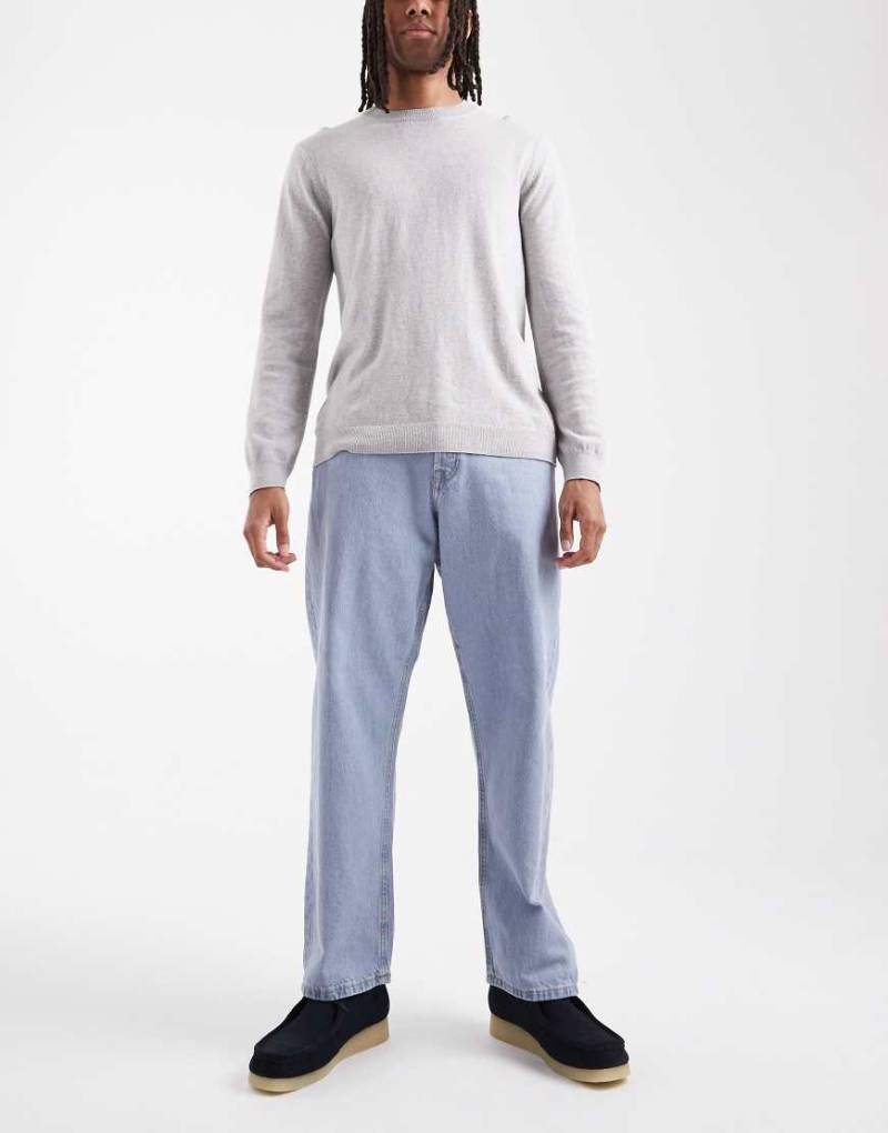 Jack & Jones - Alex - Weite Jeans in Hellblau von Jack & Jones