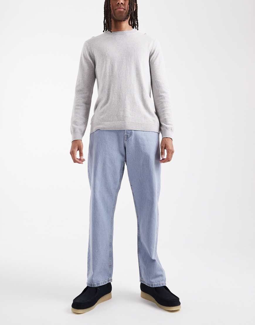 Jack & Jones - Alex - Weite Jeans in Hellblau von Jack & Jones